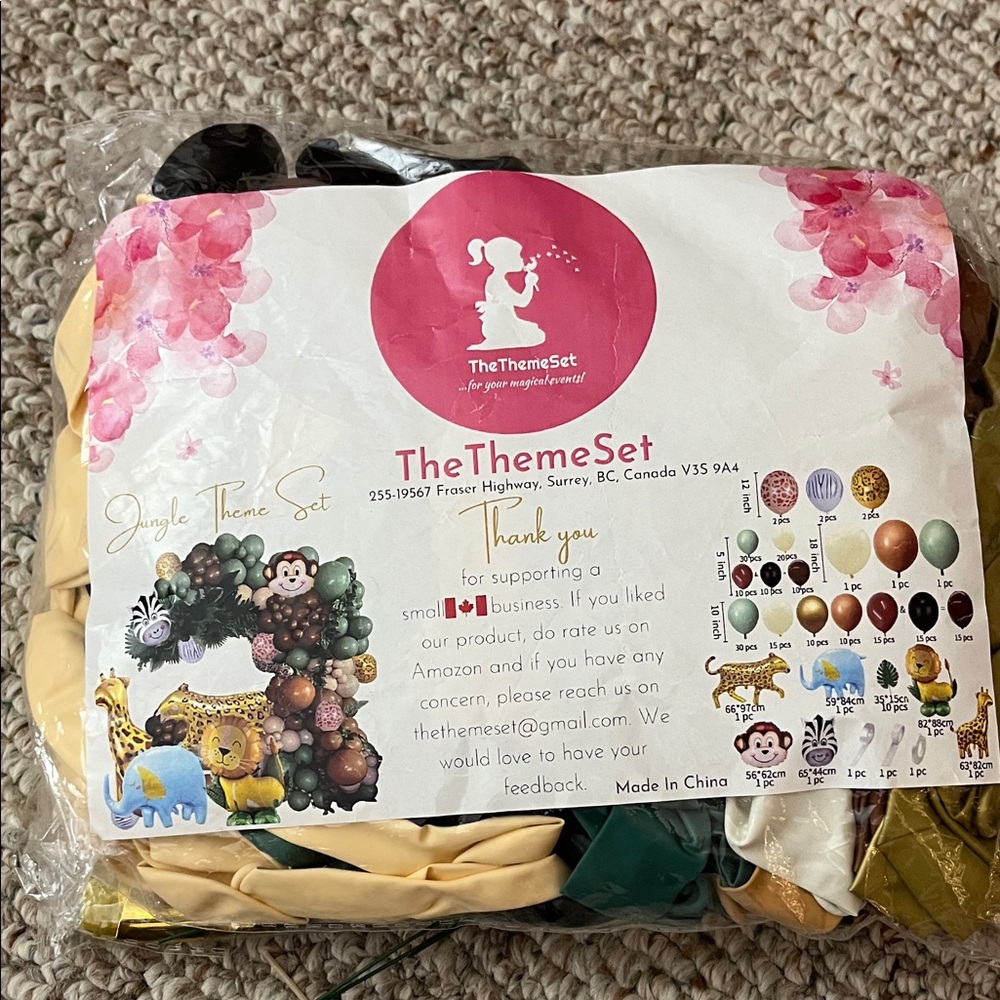 TheThemeSet Jungle Balloon Set